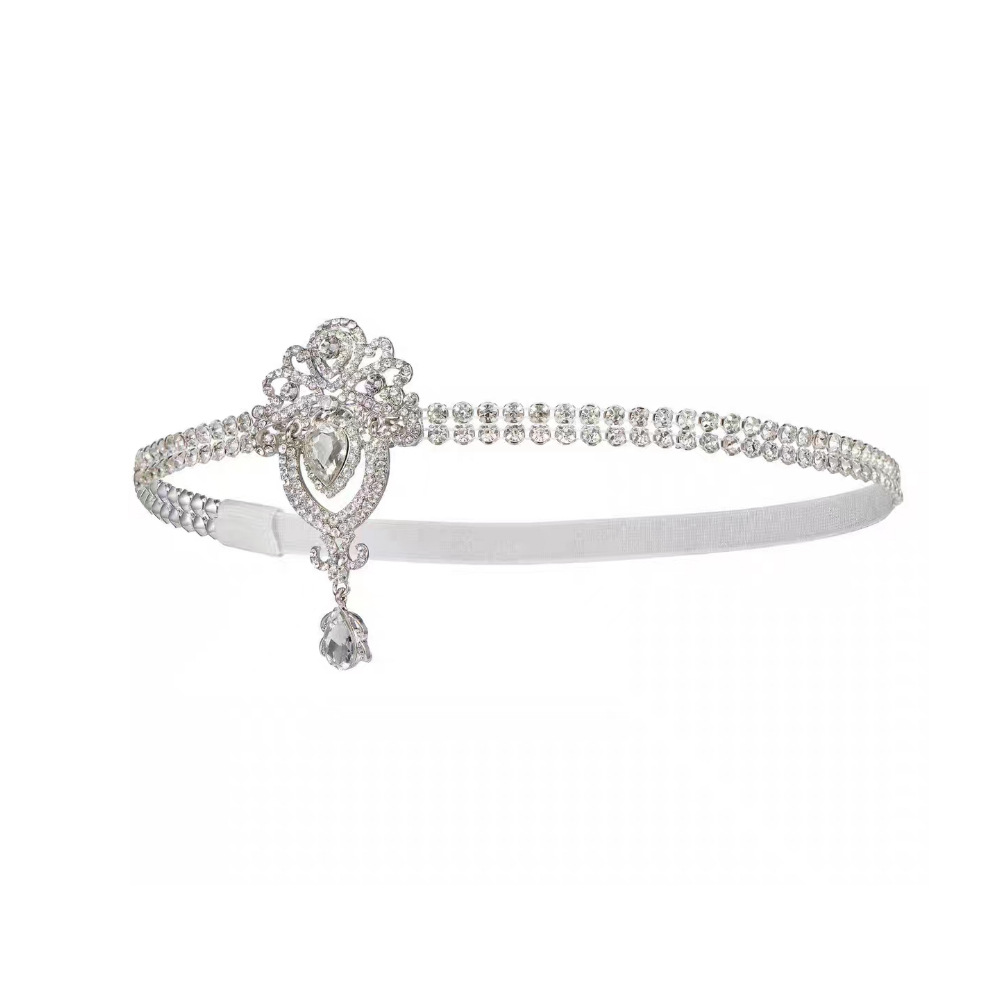 Vintage Style Wedding Hair Accessory Art Deco Crystal Rhinestone Headband